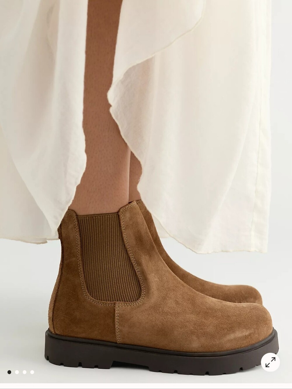 Birkenstock Highwood Chelsea Slip-On Boot 38 R Womens 7 Dark Tea Brown